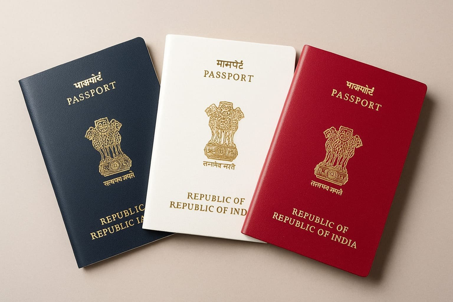 India National Emblem Lion Capital of Ashoka appears on Passports